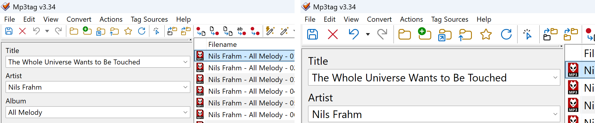 User Interface Scaling 100% vs. 150%